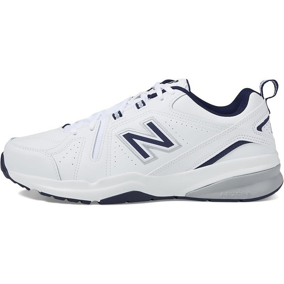 New Balance® (Men's 11 D) 608 v5 Training Sneakers in White/Navy